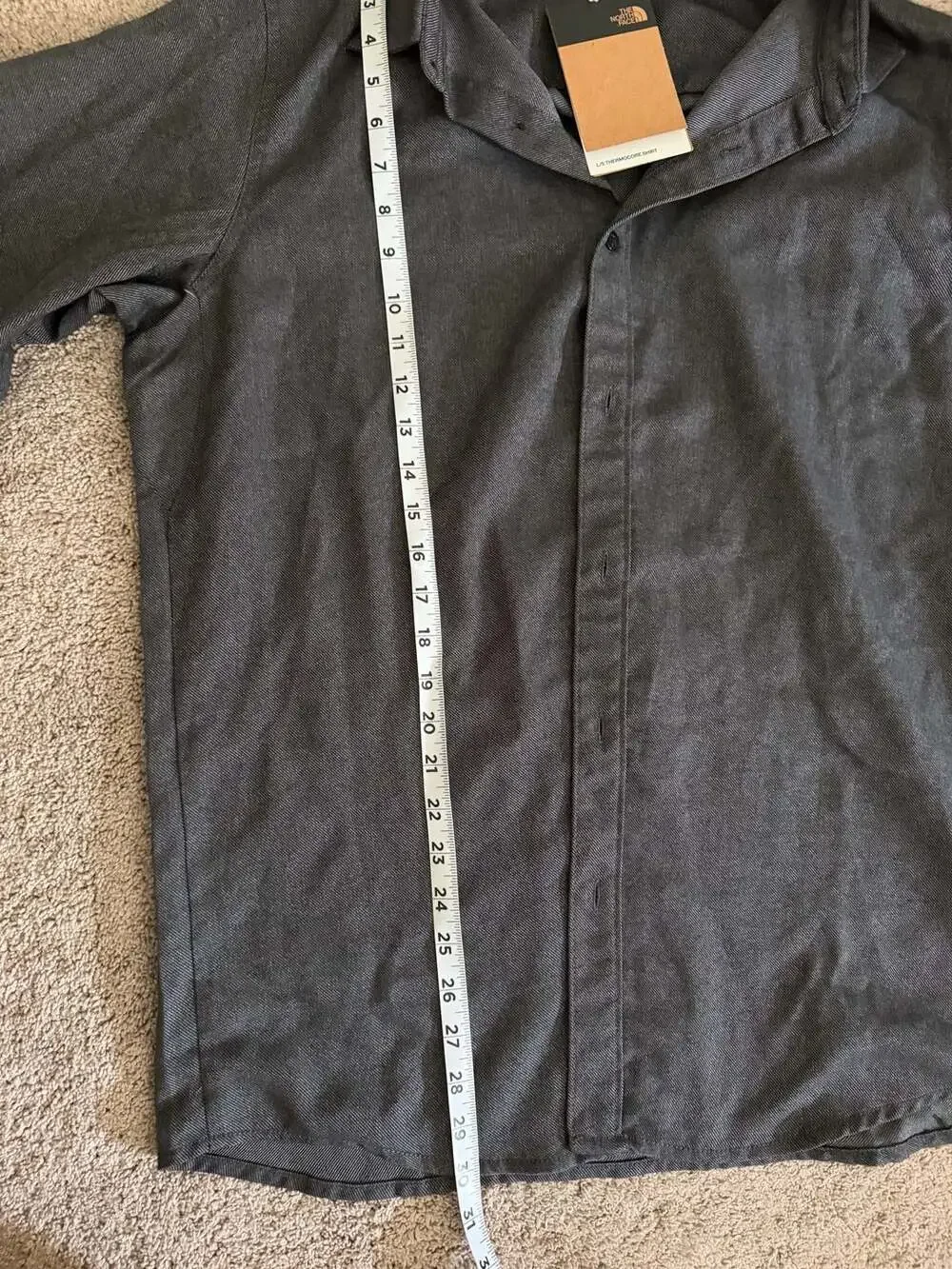 The North Face Mens L/S Thermocore Button Up Shirt